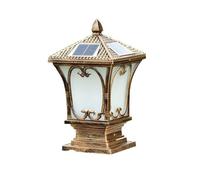 Bornes Solaires Murales Extérieures de Style Européen, Étanches En Alumiet Verre, Éclairage Led Pour Jardin, Cour, Balcon, Villa Et Allée.