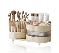 Bornfeel Rangement Maquillage Organisateur Rotatif 360° Makeup Organizer Rangement Pinceaux Cosmétique Multifonctionnel pour Chambre Salle de Bain