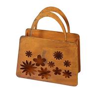 Bornhöft Sac à Planter, photophore, décoration de Jardin en métal rouillé, 27 cm x 32 cm, décoration de Jardin (Fleurs)