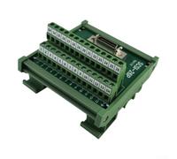 Bornier à 26 broches pour interface Scsi-26p-cn-f avec contacts en cuivre et connecteur de montage sur rail DIN vert d'isolation Pa66 pour systèmes de câblage industriels de panneau de commande
