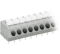 Bornier à ressort WAGO 804-103 2.50 mm² Nombre de pôles 3 gris, blanc