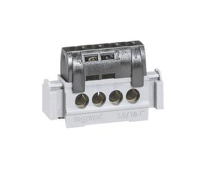 Bornier de phase à 4 bornes Legrand 76A 1+N 1 pièce