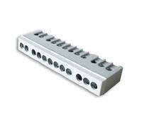 ZENITECH Bornier de phase 12 connexions gris