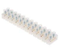 Bornier de raccordement RS PRO, 12 pôles, 8mm, A visser, 4mm², 3 ? 24A, Paquet de 10 Unités