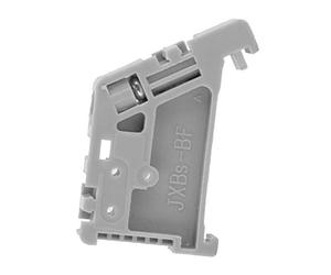 Bornier de rail DIN de 50pcs 35mm, bornier gris de clips de montage de butée de rail DIN(Model 12)