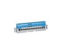Legrand Bornier de répartition neutre 004845 - IP2X 16×16mm² + 1×25mm² Bleu 141 mm