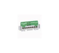 Bornier De Répartition Isolé Ip2x Terre 1 Connexion 6mm² à 25mm² Vert Longueur 176mm Legrand 004836