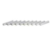 Bornier domino TRU COMPONENTS 523690 flexible: 0.75-2.5 mm² rigide: 0.75-2.5 mm² Nombre de pôles: 12 blanc 10 pc(s)