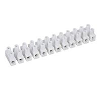 Bornier domino TRU COMPONENTS 523702 flexible: 0.75-2.5 mm² rigide: 0.75-2.5 mm² Nombre de pôles: 12 blanc 10 pc(s)