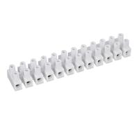 Bornier domino TRU COMPONENTS 600326 - flexible: 2.5-6 mm², rigide: 2.5-6 mm² - 12 pôles - Blanc