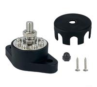 Bornier électrique pour distribution d'énergie de yacht de camping-car avec fils de montage M6 M8 M10 et 8 bornes (M6 noir)
