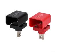 Bornier en cuivre IP67 résistant aux intempéries pour équipement électromécanique - Bornes d'épissure robustes plaquées argent rouge noir (150 A)