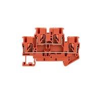 Bornier Rail Din PTTB-2.5, connecteur électrique, Double couche, câblage à ressort, conducteur de fil Orange, 10 pièces(Orange)