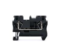 Bornier Rail Din ST-2.5, connecteur de connexion à ressort, sans vis, conducteur de fil de cuivre, 6 couleurs ST2.5, 10 pièces(Black)