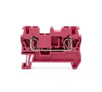 Bornier Rail Din ST-2.5, Type de traction de retour, connecteur de connexion à ressort, en cuivre sans vis, 10 pièces, conducteur de fil ST2.5(Red)