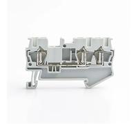 Bornier sur Rail Din, connecteur ST-2.5-TWIN, câblage électrique, traction de retour, Type 3 conducteurs, 10 pièces(Gray)