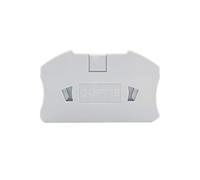 Bornier sur rail DIN enfichable PT-16, 16 mm², 1000V, 90A, 5 pièces | Conception de passage sans vis for le câblage de rail haute capacité(End Cover)