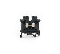 Bornier sur Rail Din UK-5N, connecteur universel, connexion à vis, conducteur de câblage électrique UK5N, bloc de borniers, 10 pièces(Black)