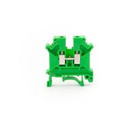 Bornier sur Rail Din UK-5N, connecteur universel, connexion à vis, conducteur de câblage électrique UK5N, bloc de borniers, 10 pièces(Green)