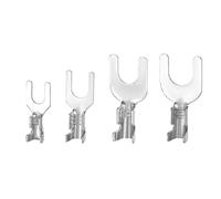 Borniers à fourche séries 3, 24, 25, 26, 2, cuivre étamé, âme en laiton épaissi, haute conductivité, cosse de terre Y, connecteurs pressés froid extrémité ouverte Barrette de connexion(6.2)