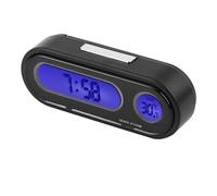 BOROCO 2 en 1 Intérieur de Véhicule de Voiture Mini Montre électronique LED Horloge Numérique Thermomètre Voltmètre