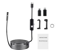 Boroscope et endoscope à double objectif 5 m IP68 1920P 8 mm
