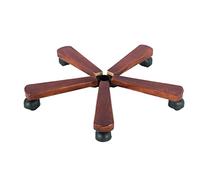 BORSAD Executive Chair Base Swivel Chair Accessories Swivel Chair Chassis Complete Set of Solid Wood Five-Star Tripod Computer Chair Spare Parts (Couleur : A with Wheels)