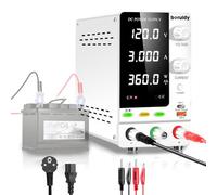 boruidy Alimentation de Laboratoire 120V 3A,Encodeur et Affichage LED à 4 Chiffres Alimentation Stabilisée Réglable pour Chargement de Batterie 1V~100V avec Interrupteur de Sortie Détection de Charge
