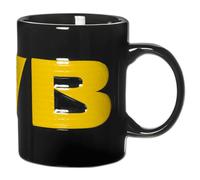 Borussia Dortmund BVB 1909 Tasse noire avec logo et inscription 1909 en relief Passe au lave-vaisselle 0,3 l