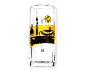 Borussia Dortmund BVB Skyline Verre à bière, Jaune