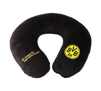 Borussia Dortmund Mixte Oreillers Coussin de nuque, noir-jaune, Taille unique EU