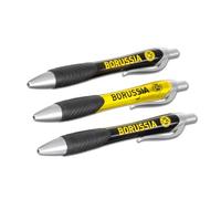 Borussia Dortmund,Stylo à bille (lot de 3), noir-jaune