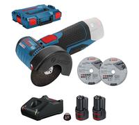 Bosch 06019F200B Bosch GWS 12V-76, 2x GBA 12V 3.0 Akku-Winkelschleifer