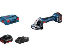 Bosch Professional Meuleuse angulaire sans fil GWS 18V-7 125 mm – 2x 4,0 Ah, chargeur, L-BOXX