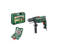 Perceuse à percussion 630W + Kit de perçage / vissage 33 pièces + Poignée + Mallette BOSCH EASYIM