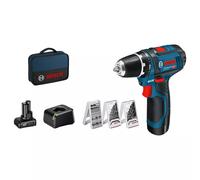 Bosch 0615990G6L - Perceuse-visseuse Sans Fil GSR 12V-15 1x 2,0Ah, 1x 4,0Ah, Chargeur GAL 12V-20
