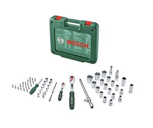 Bosch 1/4&,quot,+1/2&,quot, Jeu de 60 cliquets (accessoire à main)