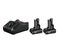 Bosch 1 600 A01 B20 batterie et chargeur d’outil électroportatif Ensemble de batterie et de chargeur, Bundle