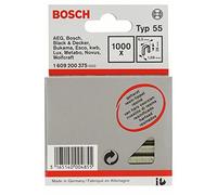 Bosch 1000x Agrafes à dos étroit, résinifiées, type 55 (Longueur 28 mm, Professional Accessoire Agrafeuse sans fil, Agrafeuse à main)