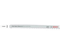Bosch 100x Lame de scie sauteuse PRO Thick and Thin Multi Material T345XF (pour Bois clouté, Acier, Longueur 132 mm, Professional Accessoire Scie sauteuse)