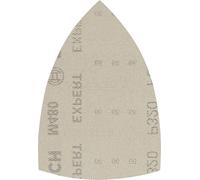 Bosch 10x Abrasif réticulé EXPERT M480 pour ponceuses Multi | pour Peinture sur bois, Bois dur, Ø 100x150 mm Grain 320, Professional Accessoire Ponceuse Multi