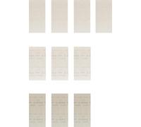 Bosch 10x Coffrets d'abrasifs réticulés EXPERT M480 (pour Peinture sur bois, Bois dur, Ø 115x230 mm, Grain 4x80, 3x120, 3x180, Professional Accessoire Ponceuse excentrique)