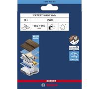 BOSCH Feuille abrasive pour ponçage manuel EXPERT W480 Web 1/4, 115 x 140 mm, G240