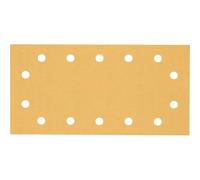 Bosch 10x Feuilles abrasives EXPERT C470 à 14 trous (pour Peinture sur bois, Bois dur, Ø 115x230 mm, Grain 120, Professional Accessoire Ponceuse excentrique)