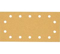 Bosch 10x Feuilles abrasives EXPERT C470 à 14 trous | pour Peinture sur bois, Bois dur, Ø 115x230 mm Grain 60, Professional Accessoire Ponceuse vibrante