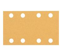 Bosch 10x Feuilles abrasives EXPERT C470 à 8 trous (pour Peinture sur bois, Bois dur, Ø 80x133 mm, Grain 100, Professional Accessoire Ponceuse excentrique)