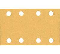 Bosch 10x Feuilles abrasives EXPERT C470 à 8 trous pour ponceuses vibrantes