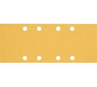 Bosch 10x Feuilles abrasives EXPERT C470 à 8 trous pour ponceuses vibrantes | pour Peinture sur bois, Bois dur, Ø 93x230 mm Grain 120, Professional Accessoire Ponceuse vibrante