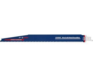 Bosch 10x Lame EXPERT Wood with Metal Demolition S1267XHM | pour Bois avec métal dur, Bois de construction avec mortier et clous, Longueur 300 mm Professional Accessoire Scie sabre