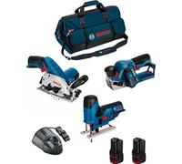 BOSCH 12V Kit BMKB3-28AD2 (GKS 12V-26 + GST 12V-70 + GHO 12V-20 + 2 x 2.0 Ah + GAL1230CV + HDBAG)